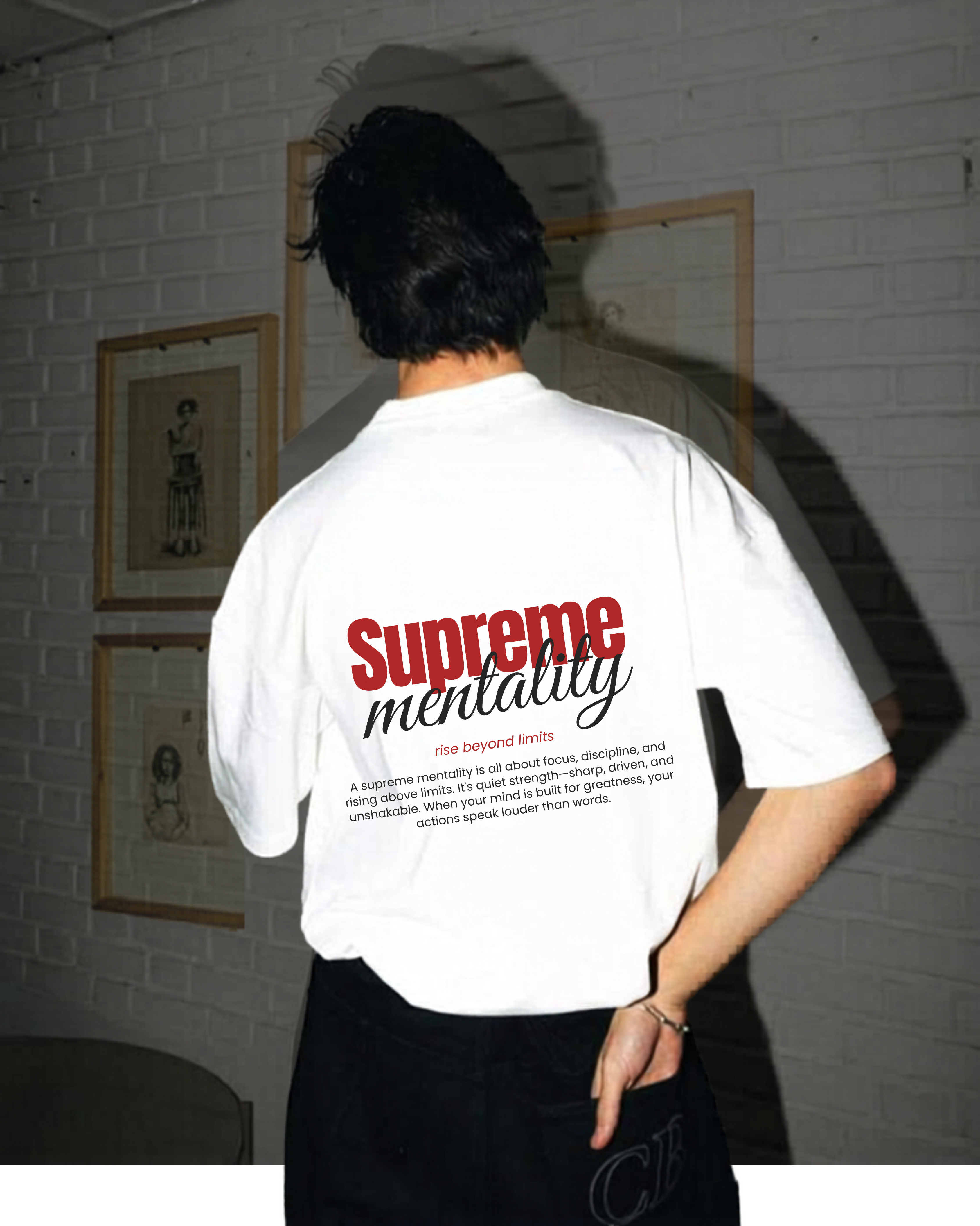 Supreme Mentality Oversized T-Shirt
